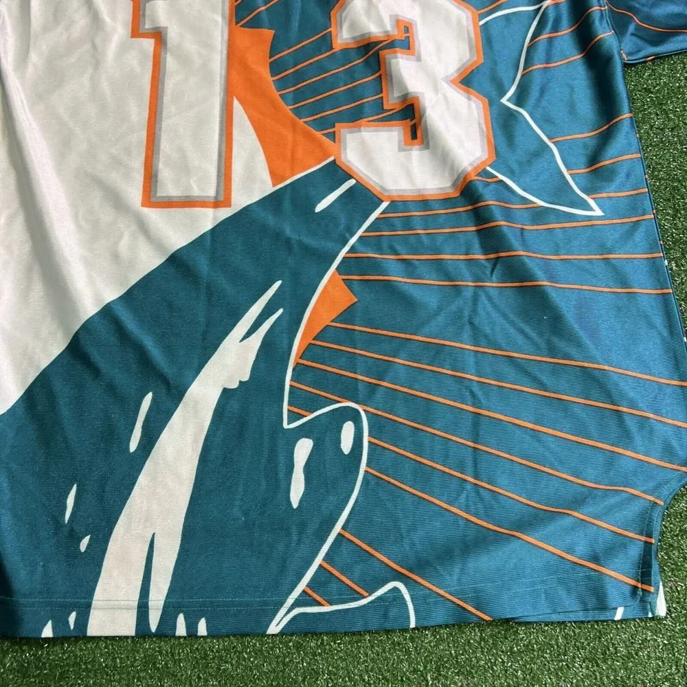 Vintage 1996 Dan Marino Miami Dolphins Big Logo Starter Jersey Mens‎ XL All Over